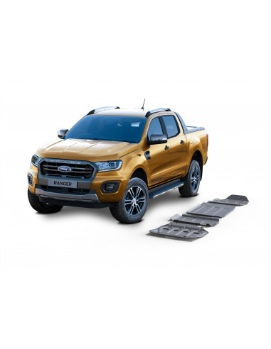 Kit de 4 protections 4 mm Rival pour Ford...