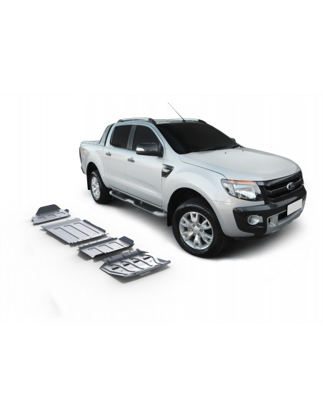 Kit de 4 proteções 4 mm Rival para Ford Ranger PX (2012 - 2022)