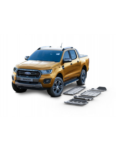 Kit de 5 protecciones 4 mm Rival para Ford Ranger PX (2012 - 2022)