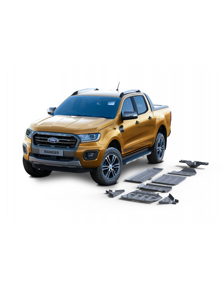 Kit of 7 protections 4 / 6 mm Rival for Ford Ranger PX (2012 - 2022)