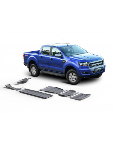 Kit 6 Protecciones 4 mm Rival para Ford Ranger PX 2012-2018