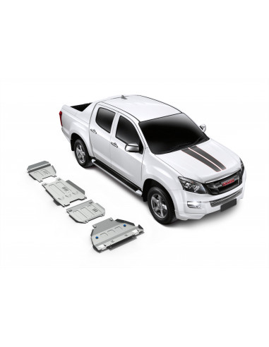 Kit de 4 proteções 6 mm Rival para Isuzu D-Max...