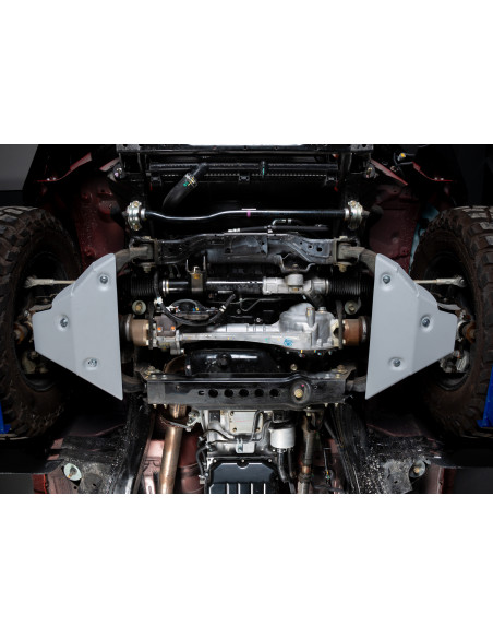 Proteção em duralumínio de 6 mm para os braços de suspensão dianteiros Isuzu D-MAX - Rival