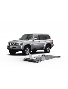 Kit de 4 protecciones 6 mm Rival para Nissan Patrol Y61...