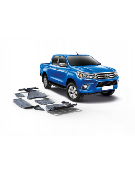 6-piece 4 / 6 mm protection kit Rival for Toyota Hilux Revo / Executive / Rocco / Invincible (2015 - PRESENT)