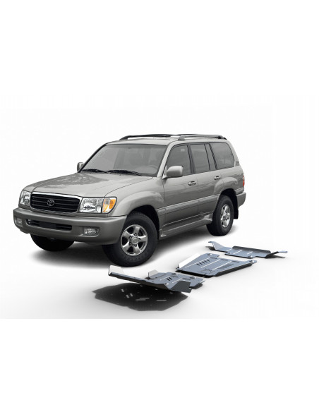 Kit de 3 proteções 6 mm Rival para Toyota Land Cruiser 100 J10 2002 - 2007