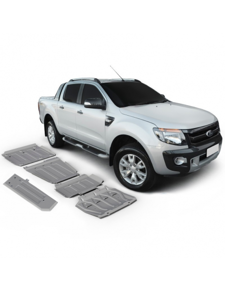 Kit de 5 proteções 6 mm Rival para Ford Ranger PX 2012 - 2015