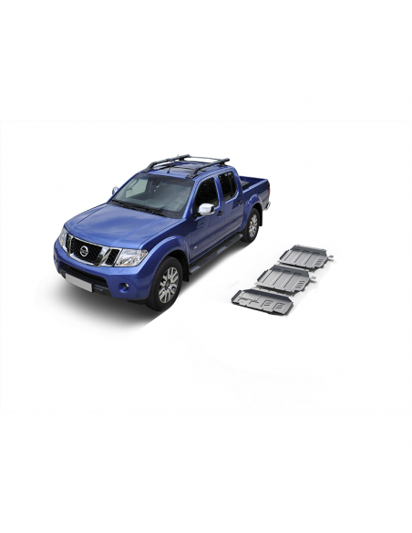 Kit de 3 proteções 6 mm Rival para Nissan Navara D23 / D40 2015 - 2020