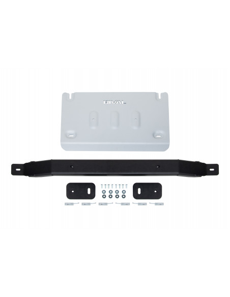 Transfer case protection made of 4mm duralumin for Ford Ranger Raptor (2022 - PRESENT) - Rival