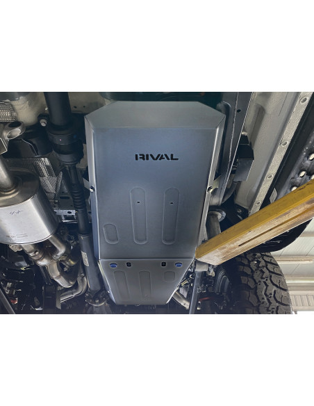 Proteção do depósito de combustível de 4mm feita em duralumínio para Ford Ranger Raptor (2022 - PRESENTE) - Rival