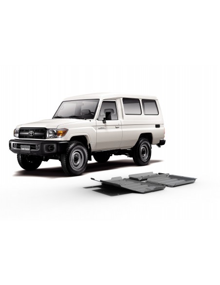 Kit de 3 protecciones 6 mm Rival para Toyota Land Cruiser J7