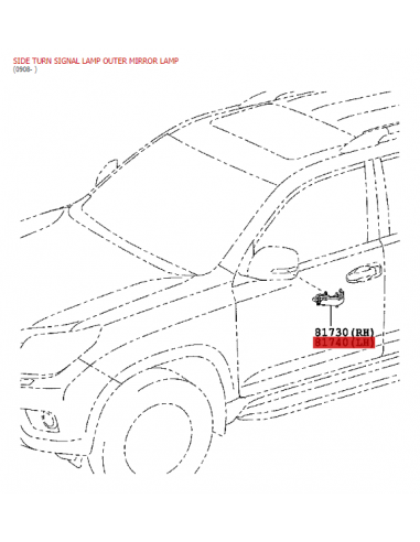 Intermitente retrovisor esquerdo J15 / 20 -...