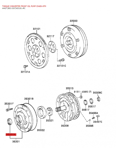 Retenir boîte de vitesses automatique J8 / 10 - Original Toyota Land Cruiser