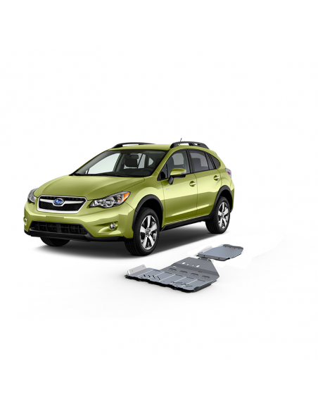 Kit de 2 proteções (motor+caixa de câmbio e diferencial) de 4mm para Subaru Impreza / Subaru XV (2011 - 2016) - Rival