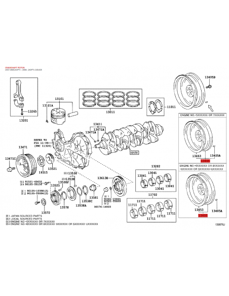 Flywheel Toyota Hilux Vigo - Original Toyota Land Cruiser