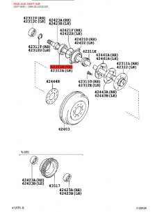 Rodamiento buje trasero Toyota Hilux Vigo (anterior 2008)... 2