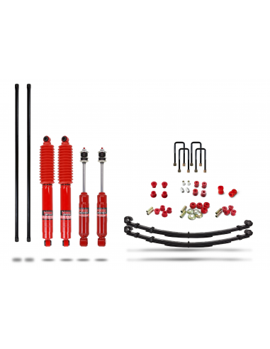 Full-reinforced suspension kit +30mm +300kg Nissan Navara D22 models 4x4 (1997-2004) - PEDDERS