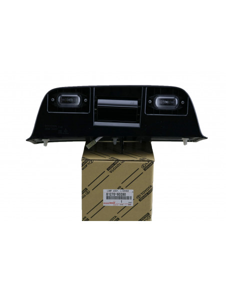 Suporte + Porta-lâmpadas de placa do porta-malas para Toyota Land Cruiser J9 - Original Toyota Land Cruiser