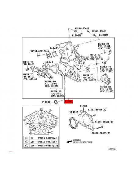 Ölpumpe für Toyota Land Cruiser J12 / FJ CRUISER (1GRFE) - Original Toyota Land Cruiser