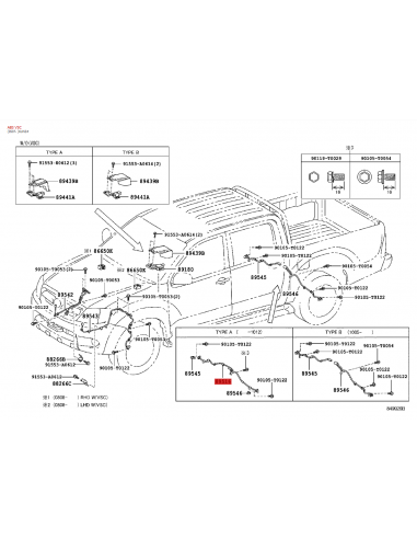 Cableado abs trasero Toyota Hilux Vigo -...