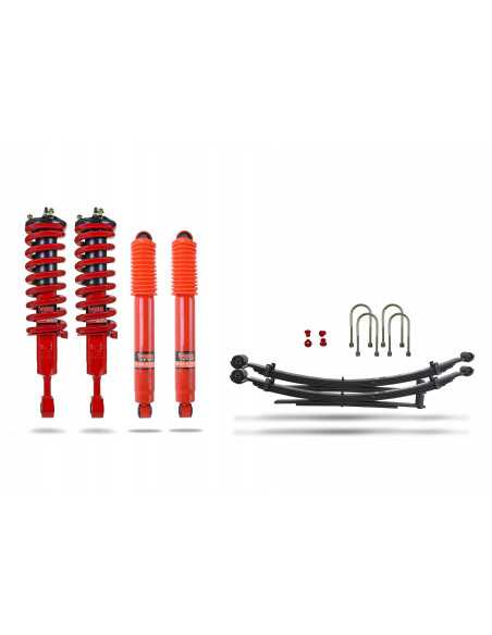 Complete reinforced suspension kit pre-assembled +40MM +150kg for Ford Ranger (2011 - 2018) - PEDDERS