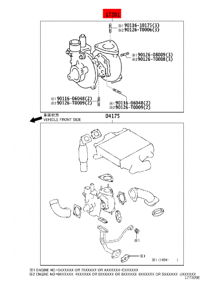 Turbo geometria variable Toyota Hilux (anterior 07 / 2011) - Original Toyota Land Cruiser