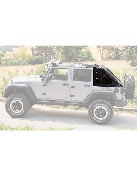 Tetto o capote in tela (modello FASTBACK) per Jeep Wrangler JK - Suntop