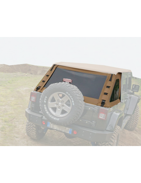 Techo o capote en toile (modèle FASTBACK) Jeep Wrangler JK - Suntop