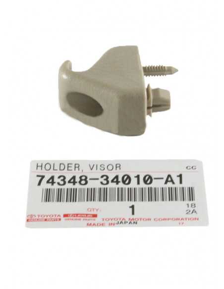 Soporte parasol izquierdo beige J12 - Original Toyota Land Cruiser