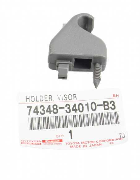 Suporte de guarda-sol cinza esquerdo J12 - Original Toyota Land Cruiser