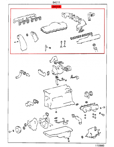 Kit JOINTS DE HAUTE MOTEUR pour Land Cruiser...
