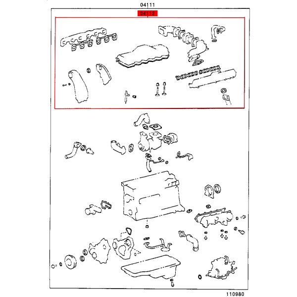 Kit JOINTS MOTEUR PARTIE HAUTE (Moteur 1HDFTE),...