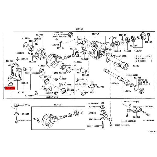 Silentblock vorderes Differential Für Toyota...