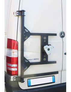 Suporte de aço inox para roda traseira esquerda Mercedes... 2
