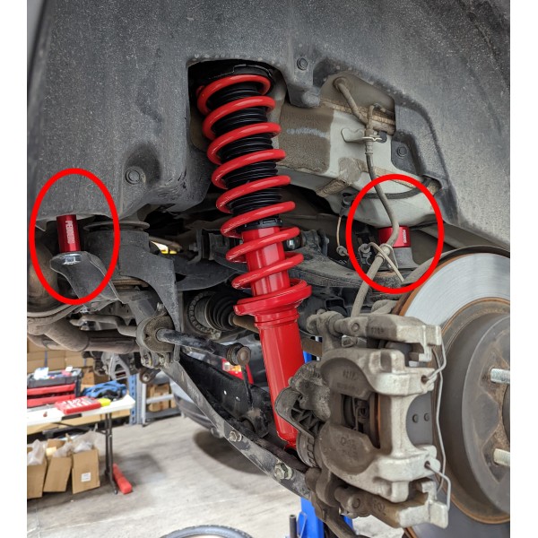 Kit distanziale subchassis posteriore Subaru...