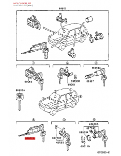Neiman de démarrage, Pour Toyota Land Cruiser J9 (1kzt) -... 2
