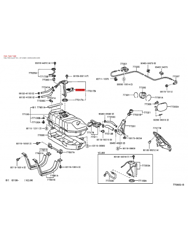 Interior filter for J9 tank - Original Toyota...