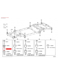 Casquillo silentblock carroceria nº1 para toyota land... 2