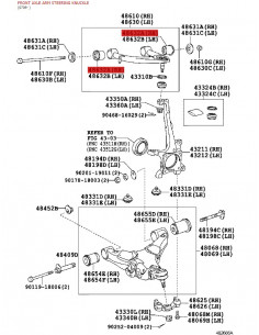Front upper control arm bushing - Original Toyota Land... 2