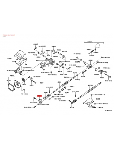 Steering Column Coupling Assembly, For Toyota...