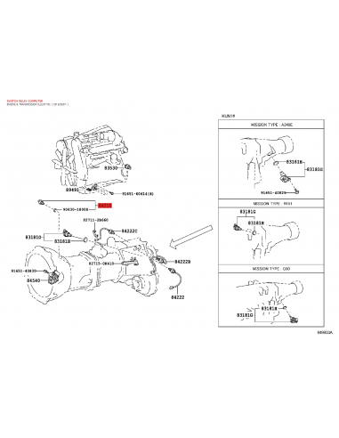 Spia di retromarcia per Toyota Hilux Vigo (Tipo...