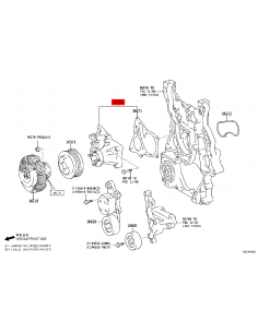 Water pump Toyota Hilux Revo (gdj) - Original Toyota Land... 2
