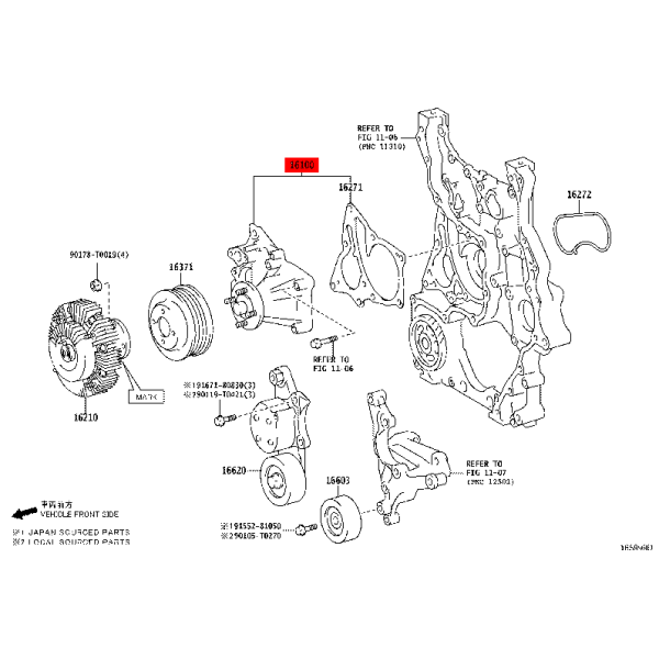 Wasserpumpe Toyota Hilux Revo (gdj) - Original...