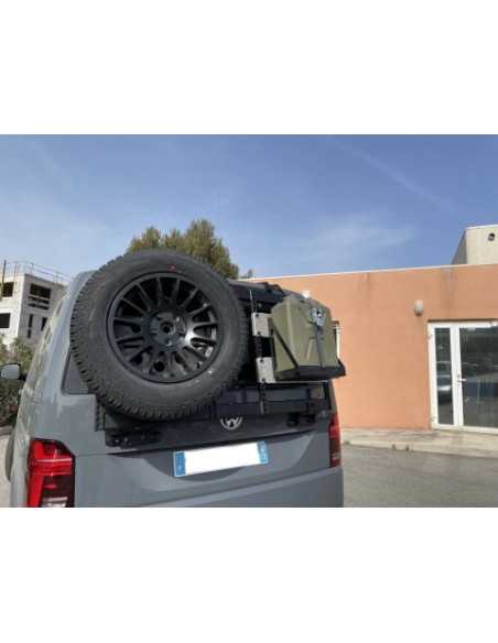 Soporte portarruedas multiusos puerta trasera para Volkswagen T5/T6 - N4 Offroad