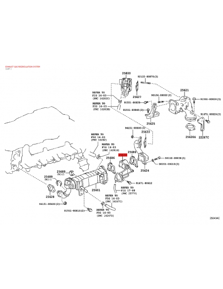 EGR-Ventil (n-2), Für Toyota Land Cruiser J12 / 15 / Hilux - Original Toyota Land Cruiser