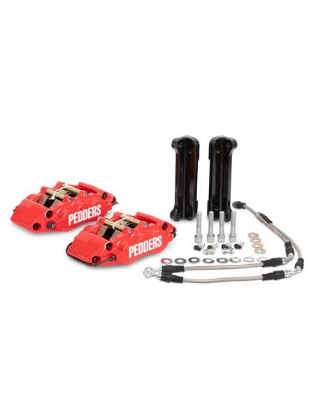 Reinforced eXtreme front brake kit (6-piston calipers) Ford Ranger PX / PX MKII / PX MKIII - Pedders