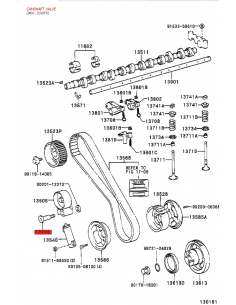 Timing roller bolt, For Toyota Land Cruiser J8 / 10 (24v)... 2