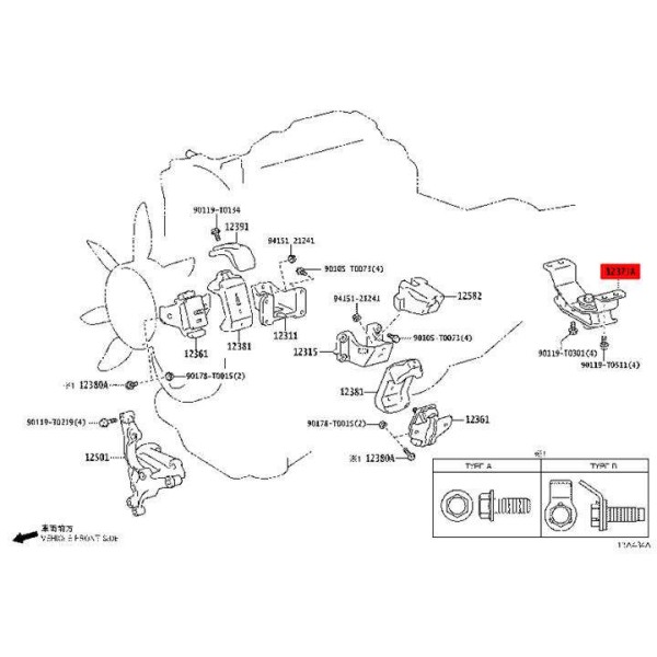 Silentblock or manual gearbox mount Toyota...