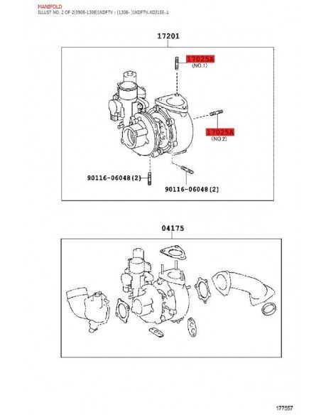 Collecteur d'échappement pour turbo J9 / 12 / 15 - Original Toyota Land Cruiser