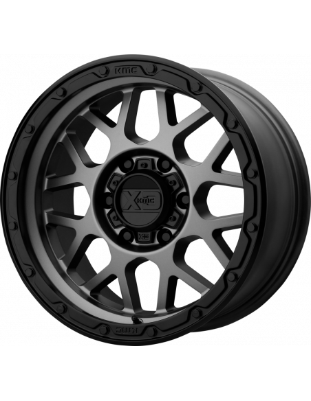 KMC XD135 Grenade Matte Gray Wheel (8.5x18 / 5x127 / et 0 / cb78.3)